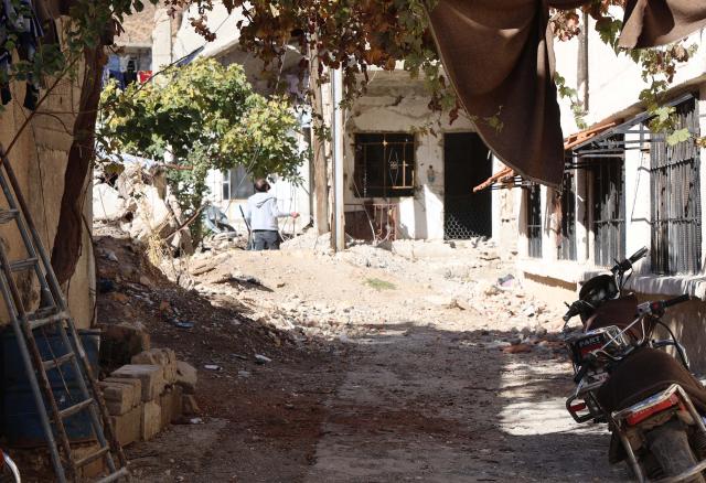 (251202) -- BEIT JINN, Dec. 2, 2025 (Xinhua) -- This photo taken on Dec. 1, 2025 shows damaged buildings after Israeli airstrikes in Beit Jinn, Syria. Israeli forces carried out a new ground incursion into Syria's Quneitra countryside on Monday amid heightened military activity near the Israeli-occupied Golan Heights, according to a monitoring group and Syrian state media.
   The incursion followed a deadly Israeli operation in the town of Beit Jinn in southwestern Damascus on Friday, which Syrian authorities said killed 13 people, including women and children, and wounded over 24 others. (Str/Xinhua)