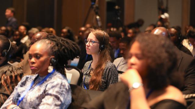 (251203) -- JOHANNESBURG, Dec. 3, 2025 (Xinhua) -- Participants attend a promotional event for the English edition of the fifth volume of "Xi Jinping: The Governance of China," in Johannesburg, South Africa, Dec. 3, 2025. A promotional event was held in Johannesburg, South Africa, on Wednesday for the English edition of the fifth volume of "Xi Jinping: The Governance of China," drawing around 200 participants. (Xinhua/Chen Wei)