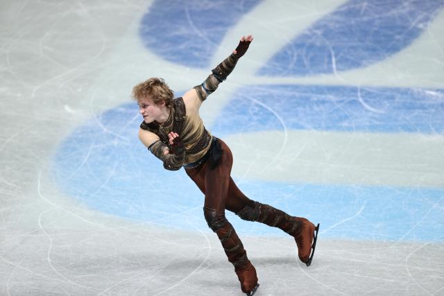 (251204) -- NAGOYA, Dec. 4, 2025 (Xinhua) -- Ilia Malinin of the United States competes during the men's short program at ISU Grand Prix of Figure Skating Final 2025 in Nagoya, Japan, Dec. 4, 2025. (Xinhua/Yue Chenxing)