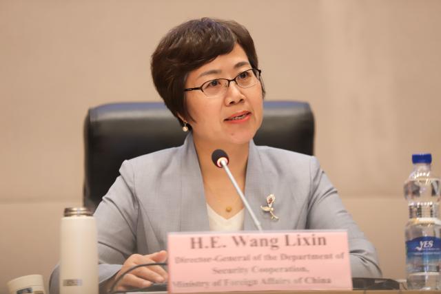 (251205) -- ADDIS ABABA, Dec. 5, 2025 (Xinhua) -- Wang Lixin, director general of the Department of Security Cooperation at the Ministry of Foreign Affairs of China, speaks at a high-level seminar at the AU headquarters in Addis Ababa, Ethiopia, on Dec. 4, 2025. Chinese, African Union (AU), and United Nations (UN) officials have called for further deepening China-Africa cooperation to build peace and common security in Africa and beyond.
   The appeal came at the seminar here on Thursday, discussing the China-initiated Global Security Initiative (GSI) under the theme "Working Together to Build a Common Security: China and Africa in Action."
   TO GO WITH "Seminar held at AU, calling for deeper China-Africa cooperation to build common security" (Photo by Michael Tewelde/Xinhua)
