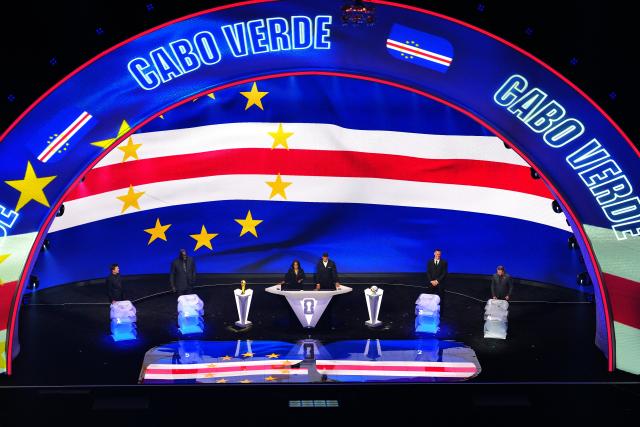 (251206) -- WASHINGTON D.C., Dec. 6, 2025 (Xinhua) -- Photo taken on Dec. 5, 2025 shows the general view of the stage during the FIFA World Cup 2026 Final Draw at the Kennedy Center in Washington D.C., the United States. (Xinhua/Wu Xiaoling)