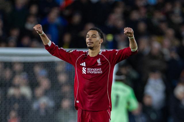(251207) --  LEEDS, Dec. 7, 2025 (Xinhua) -- Liverpool's Hugo Ekitike celebrates his goal during the English Premier League match between Leeds United and Liverpool in Leeds, Britain, on Dec. 6, 2025. (Xinhua)
FOR EDITORIAL USE ONLY. NOT FOR SALE FOR MARKETING OR ADVERTISING CAMPAIGNS. NO USE WITH UNAUTHORIZED AUDIO, VIDEO, DATA, FIXTURE LISTS, CLUB/LEAGUE LOGOS OR "LIVE" SERVICES. ONLINE IN-MATCH USE LIMITED TO 45 IMAGES, NO VIDEO EMULATION. NO USE IN BETTING, GAMES OR SINGLE CLUB/LEAGUE/PLAYER PUBLICATIONS.