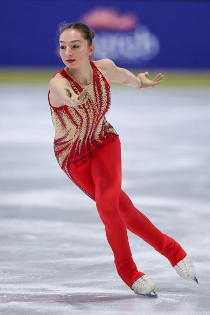 (251207) -- ZAGREB, Dec. 7, 2025 (Xinhua) -- Meri Marinac of Croatia competes in the women's free skating of the 2025 ISU Figure Skating CS Golden Spin of Zagreb in Zagreb, Croatia, on Dec. 6, 2025. (Photo by Igor Kralj/PIXSELL via Xinhua)