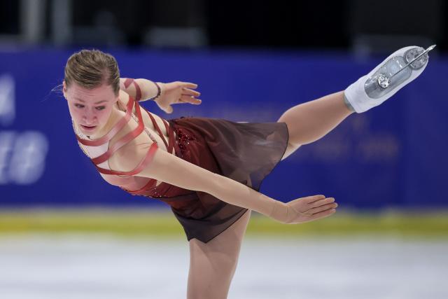 (251207) -- ZAGREB, Dec. 7, 2025 (Xinhua) -- Lorine Schild of France competes in the women's free skating of the 2025 ISU Figure Skating CS Golden Spin of Zagreb in Zagreb, Croatia, on Dec. 6, 2025. (Photo by Igor Kralj/PIXSELL via Xinhua)