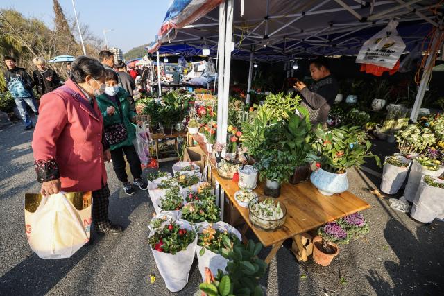 (251207) -- JIANDE, Dec. 7, 2025 (Xinhua) -- People choose products at a farmers' fair in Qiantan Town of Jiande City, east China's Zhejiang Province, Dec. 6, 2025. The farmers' fair kicked off here in Qiantan Town of Jiande City on Saturday. Over 300 stalls line up along a riverside walkway spanning nearly two kilometers, with a wide variety of daily necessities, agricultural products, local snacks, children's toys and more on display. 
   As the liveliest such event held at the end of the year in the area, the ongoing farmers' fair also features elements such as cultural performances and talent market. (Xinhua/Xu Yu)
