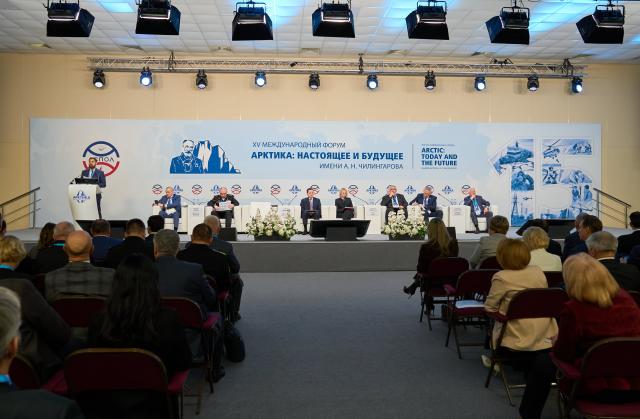 (251209) -- ST. PETERSBURG, Dec. 9, 2025 (Xinhua) -- Participants attend the 15th International Forum Arctic: Today and the Future in St. Petersburg, Russia, Dec. 9, 2025. (Photo by Guo Feizhou/Xinhua)