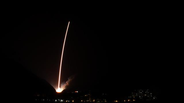 (251210) -- XICHANG, Dec. 10, 2025 (Xinhua) -- A Long March-3B carrier rocket carrying the Shiyan-22 satellite blasts off from the Xichang Satellite Launch Center in southwest China's Sichuan Province, Dec. 9, 2025. The satellite was launched on Tuesday at 11:08 p.m. (Beijing Time) and entered its planned orbit as scheduled.
   The satellite will primarily support services including satellite communication, data transmission, and radio and television broadcasting, as well as conducting relevant technical tests and validations. (Photo by Li Zhiyong/Xinhua)