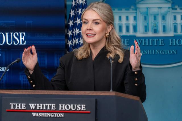 (251211) -- WASHINGTON, Dec. 11, 2025 (Xinhua) -- White House Press Secretary Karoline Leavitt attends a daily press briefing at the White House in Washington, D.C., the United States, on Dec. 11, 2025. Leavitt said Thursday that the United States intends to keep the oil from the tanker the U.S. military seized Wednesday near the coast of oil-rich Venezuela. (Photo by Li Yuanqing/Xinhua)