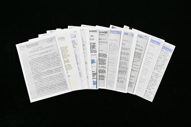 (251213) -- BEIJING, Dec. 13, 2025 (Xinhua) -- This undated photo shows some Russian-provided archive copies related to the infamous Unit 731, a Japanese germ-warfare unit that operated during World War II. China has received a batch of Russian-provided evidence related to the infamous Unit 731, China's Central Archives said on Saturday.
   The archive copies from Russia include trial records of Unit 731 members, investigation reports on the unit's crimes, and internal official correspondence of Soviet authorities, covering the period running from May 11, 1939 to Dec. 25, 1950. (Xinhua/Li Xin)