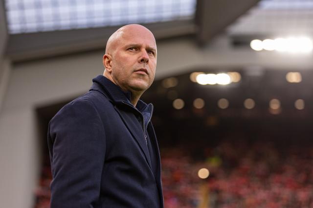 (251214) -- LIVERPOOL, Dec. 14, 2025 (Xinhua) -- Liverpool's head coach Arne Slot reacts during the English Premier League match between Liverpool FC and Brighton & Hove Albion FC in Liverpool, Britain, on Dec. 13, 2025.  
FOR EDITORIAL USE ONLY. NOT FOR SALE FOR MARKETING OR ADVERTISING CAMPAIGNS. NO USE WITH UNAUTHORIZED AUDIO, VIDEO, DATA, FIXTURE LISTS, CLUB/LEAGUE LOGOS OR "LIVE" SERVICES. ONLINE IN-MATCH USE LIMITED TO 45 IMAGES, NO VIDEO EMULATION. NO USE IN BETTING, GAMES OR SINGLE CLUB/LEAGUE/PLAYER PUBLICATIONS. (Xinhua)
