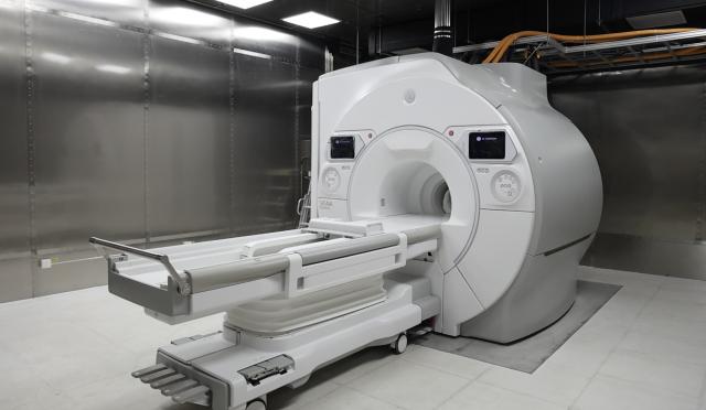 (251216) -- TIANJIN, Dec. 16, 2025 (Xinhua) -- This photo taken on Dec. 15, 2025 shows medical equipment in GE HealthCare Magnetic Resonance Eastern Hemisphere Headquarters R&D Center in Tianjin Municipality, north China.
  GE HealthCare on Monday announced the opening of a new research and development center in north China's Tianjin Municipality, marking a significant expansion of its innovation operations in China's health care market.
  The facility, designated the Magnetic Resonance (MR) Eastern Hemisphere Headquarters R&D Center, serves as the company's only system-level magnetic resonance imaging (MRI) research base outside the United States. (Photo by Hu Zhenze/Xinhua)