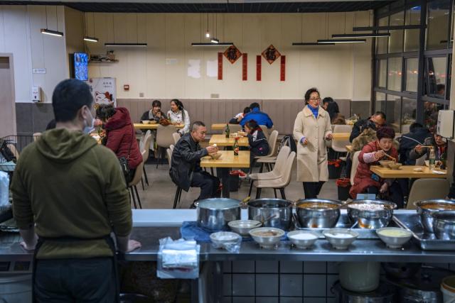 (251217) -- GUANGYUAN, Dec. 17, 2025 (Xinhua) -- People have meals at a restaurant in Guangyuan City, southwest China's Sichuan Province, Dec. 12, 2025.
  Guangyuan, in northern Sichuan Province, run through by the Jialing River and its tributaries, nurtures unique cuisines with its pure water. Across its streets and alleys, bowls of freshly steamed and sliced cold noodles attract people from day and night. Thanks to the ingredients, the cold noodles boast robust flavor of rice.  
  In Jian'ge County under Guangyuan City, Jianmen tofu, a local renowned dish, also made from this pure water with local soybeans, has gained its popularity among local residents as well as tourists. Chefs here also have created various cooking recipes for tofu to express their love for this simple raw material.
  Cooked with traditional skills, local dishes in Guangyuan preserve the original flavor of food materials and evoke the nostalgia for people working away from home. (Xinhua/Huang Wei)