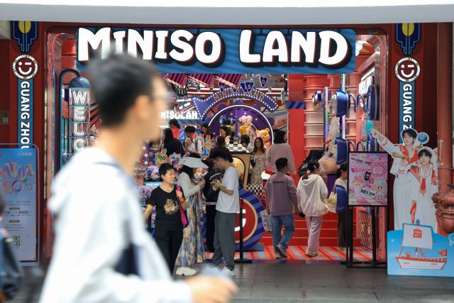 (251219) -- GUANGZHOU, Dec. 19, 2025 (Xinhua) -- People visit a MINISO LAND store in Guangzhou, south China's Guangdong Province, Oct. 28, 2025.
  China is one of the world's largest markets and production bases for trendy toys. "Trendy toys," ranging from blind boxes to IP-themed merchandise, have emerged as a niche but fast-growing segment, reflecting the rise of emotion-driven consumption in the country.
   No longer just a manufacturing hub, China is also emerging as a source of original cultural exports and designed-in-China trendy toys are gaining international popularity. 
   Since 2024, a series of Chinese cultural and creative products have become breakout hits and trending topics online. Some well-known IPs, such as Labubu, Nezha, and Wukong, have raised waves of consumption craze through films, games, and various cultural derivatives.
   The country's designer toy market, valued at roughly 60 billion yuan (about 8.52 billion U.S. dollars) in 2023, is projected to reach 110.1 billion yuan by 2026, with annual growth rate exceeding 20 percent. (Xinhua/Mao Siqian)