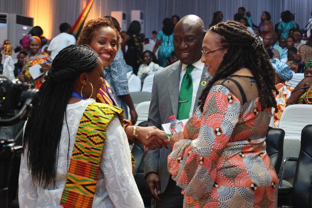 (251220) -- ACCRA, Dec. 20, 2025 (Xinhua) -- Guests attend the Diaspora Summit in Accra, Ghana, on Dec. 19, 2025. The maiden Diaspora Summit opened in Accra, the Ghanaian capital, on Friday, seeking to reunite people of African descent around the globe with the continent for development.
TO GO WITH "Roundup: Maiden diaspora summit opens in Ghana to reunite global Africans for development" (Photo by Seth Osabukle Adjei/Xinhua)