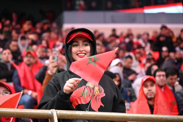 (251222) -- RABAT, Dec. 22, 2025 (Xinhua) -- A fan of Morocco reacts ahead of the opening match of the Africa Cup of Nations 2025 between Morocco and Comoros in Rabat, Morocco, Dec. 21, 2025. (Photo by Aissa/Xinhua)