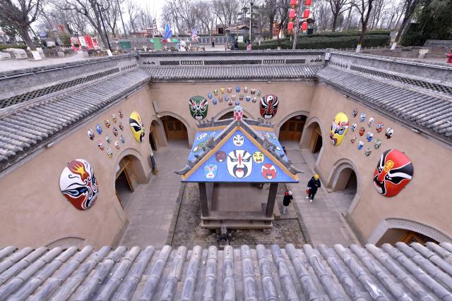 (251222) -- SANMENXIA, Dec. 22, 2025 (Xinhua) -- This photo taken on Dec. 21, 2025 shows a traditional Dikengyuan residence in Beiying Village, Zhangbian Township, Shanzhou District, Sanmenxia City of central China's Henan Province.
  The Dikengyuan residence, a traditional residential construction in west Henan featuring a sunken courtyard, is of high value in the study of local history, architecture, geology and sociology. It was listed in the third batch of China's national intangible cultural heritage in 2011.
  In recent years, Sanmenxia has continuously advanced the restoration of these peculiar dwellings, turning them into tourist attractions to further boost development in their neighborhood. (Photo by Zhao Yongqiang/Xinhua)