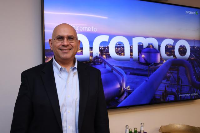 (251223) -- RIYADH, Dec. 23, 2025 (Xinhua) -- Ashraf Al Ghazzawi, Saudi Aramco's executive vice president of Strategy and Corporate Development, receives an interview with Xinhua in Dhahran, Saudi Arabia, Dec. 17, 2025. TO GO WITH "Saudi oil giant Aramco executive says China is core market, strategic partner" (Xinhua/Wang Haizhou)