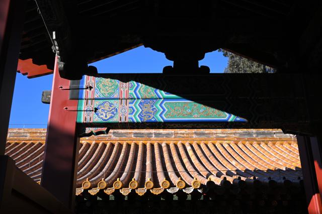 (251226) -- BEIJING, Dec. 26, 2025 (Xinhua) -- This photo taken on Dec. 25, 2025 shows a view of the Hall of Mental Cultivation (Yangxin dian) at the Palace Museum in Beijing, capital of China. After nearly a decade of comprehensive renovation, the Hall of Mental Cultivation reopened to the public on Friday. (Xinhua/Jin Liangkuai)