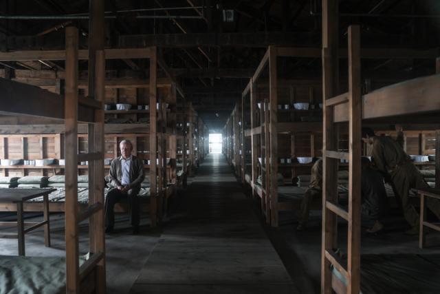 (251226) -- SHENYANG, Dec. 26, 2025 (Xinhua) -- This undated file photo shows an interior view of a prisoner of war (POW) camp barrack restored according to the real scene at the Shenyang WWII Allied Prisoners Camp Site Museum in Shenyang, northeast China's Liaoning Province. TO GO WITH "Feature: Chinese, U.S. filmmakers bring WWII Allied POW stories to life through documentary film" (Xinhua)