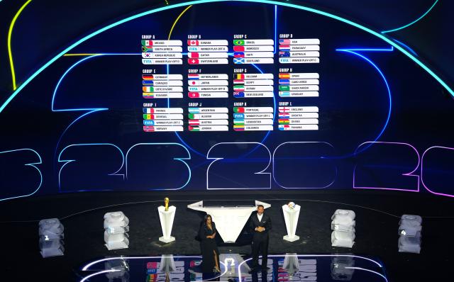 (251228) -- BEIJING, Dec. 28, 2025 (Xinhua) -- Here is Xinhua News Agency's selection of the 10 most significant pieces of international sports news in 2025: The inaugural expanded FIFA Club World Cup was held in the United States from June 14 to July 13, featuring 32 teams. Chelsea defeated Paris Saint-Germain 3-0 to secure its second title in the tournament.
The draw for the first 48-team FIFA World Cup was made on December 5. Cape Verde, Curacao, Uzbekistan and Jordan are set to debut in the finals.
This file photo taken on Dec. 5, 2025 shows the general view of the stage during the FIFA World Cup 2026 Final Draw at the Kennedy Center in Washington D.C., the United States. (Xinhua/Wu Xiaoling)