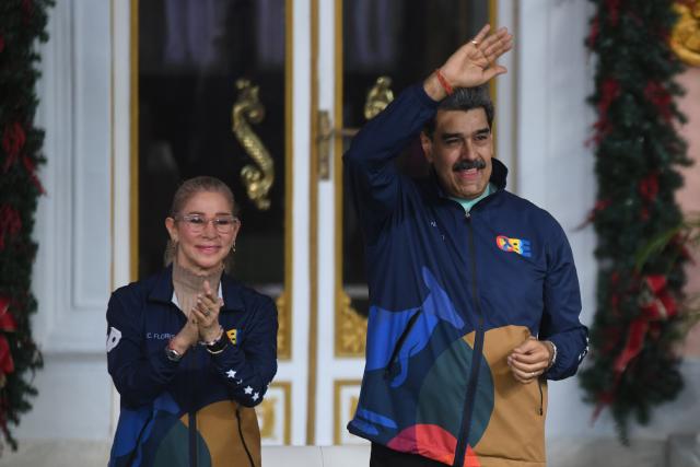 (260103) -- CARACAS, Jan. 3, 2026 (Xinhua) -- This file photo shows Venezuelan President Nicolas Maduro and his wife attending an event in Caracas, capital of Venezuela, Nov. 21, 2025. The U.S. military launched a series of attacks against Venezuela early Saturday morning, reportedly capturing President Nicolas Maduro and flying him out of the country.
  Venezuela's Vice President Delcy Rodriguez, speaking on a state-run television station, said the whereabouts of Maduro and his wife are unknown, asking for proof they are alive. (Photo by Marcos Salgado/Xinhua)
