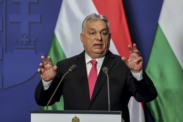 (260105) -- BUDAPEST, Jan. 5, 2026 (Xinhua) -- Hungarian Prime Minister Viktor Orban speaks at his annual international press conference in Budapest, Hungary, Jan. 5, 2026. (Photo by David Balogh/Xinhua)