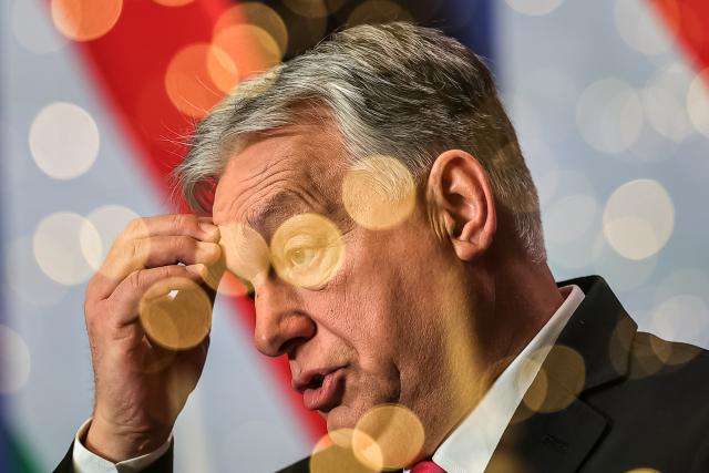 (260105) -- BUDAPEST, Jan. 5, 2026 (Xinhua) -- Hungarian Prime Minister Viktor Orban speaks at his annual international press conference in Budapest, Hungary, Jan. 5, 2026. (Photo by David Balogh/Xinhua)