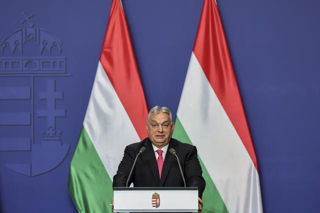 (260105) -- BUDAPEST, Jan. 5, 2026 (Xinhua) -- Hungarian Prime Minister Viktor Orban speaks at his annual international press conference in Budapest, Hungary, Jan. 5, 2026. (Photo by David Balogh/Xinhua)