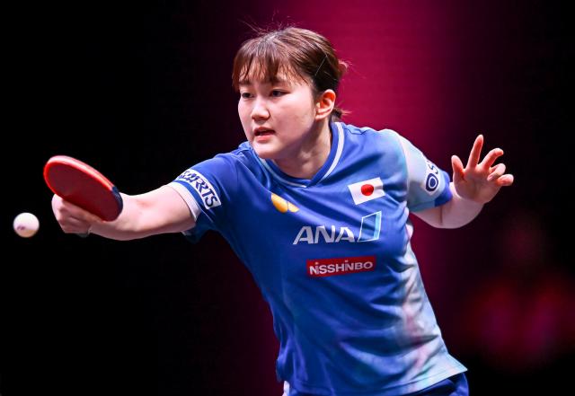 (260109) -- DOHA, Jan. 9, 2026 (Xinhua) -- Satsuki Odo of Japan hits a return during the women's singles round of 32 match against Wang Manyu of China at the WTT Champions Doha 2026 in Doha, Qatar, on Jan. 8, 2026. (Photo by Nikku/Xinhua)