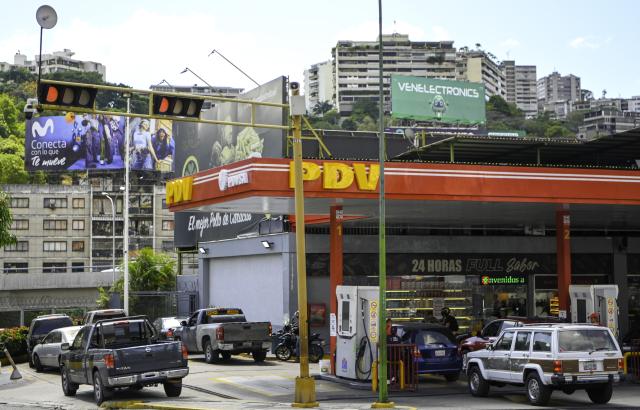 (260109) -- CARACAS, Jan. 9, 2026 (Xinhua) -- A gas station belonging to the Petroleums of Venezuela, S.A., is pictured in Caracas, Venezuela, Jan. 9, 2026. (Xinhua/Ding Hongfa)