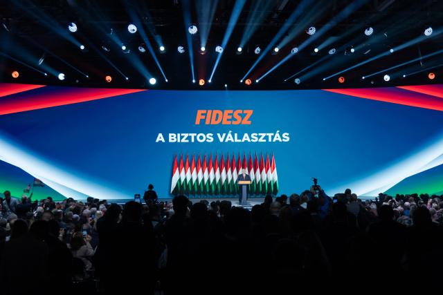 (260111) -- BUDAPEST, Jan. 11, 2026 (Xinhua) -- Hungarian Prime Minister Viktor Orban speaks at the Fidesz party's 31st congress in Budapest, Hungary, Jan. 10, 2026. Orban said on Saturday that he is ready to lead the ruling party alliance in the upcoming parliamentary election. (Photo by Attila Volgyi/Xinhua)