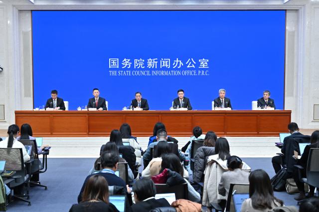 (260115) -- BEIJING, Jan. 15, 2026 (Xinhua) -- The State Council Information Office (SCIO) holds a press conference about effects of monetary and financial policies on high-quality development of the real economy in Beijing, capital of China, on Jan. 15, 2026. (Xinhua/Li Xin)