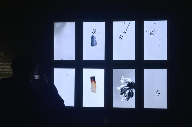 (260116) -- BEIJING, Jan. 16, 2026 (Xinhua) -- A visitor visits the exhibition "Future Poetics, Digital Traces and Intended Blank -- New Expressions of Technical Art" at the National Art Museum of China, in Beijing, capital of China, Jan. 16, 2026. The exhibition unveiled in Beijing on Friday, featuring works from eight contemporary young artists, showcasing their exploratory achievements in integrating technological elements into artistic creation. 
   The exhibits include various media forms such as digital immersive installations. (Xinhua/Lu Peng)