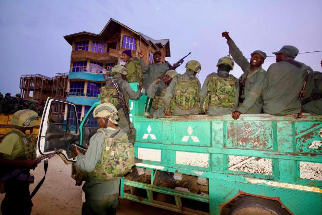 (260118) -- UVIRA, Jan. 18, 2026 (Xinhua) -- Members of the March 23 Movement (M23) rebel group are seen in Uvira, Democratic Republic of the Congo (DRC), Jan. 17, 2026. The M23 rebel group announced on Saturday that it would fully withdraw from Uvira, a strategic city in eastern DRC, though the Congolese government has repeatedly disputed the claim. (Str/Xinhua)