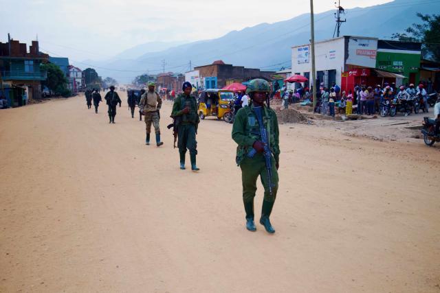 (260118) -- UVIRA, Jan. 18, 2026 (Xinhua) -- Members of the March 23 Movement (M23) rebel group are seen in Uvira, Democratic Republic of the Congo (DRC), Jan. 17, 2026. The M23 rebel group announced on Saturday that it would fully withdraw from Uvira, a strategic city in eastern DRC, though the Congolese government has repeatedly disputed the claim. (Str/Xinhua)