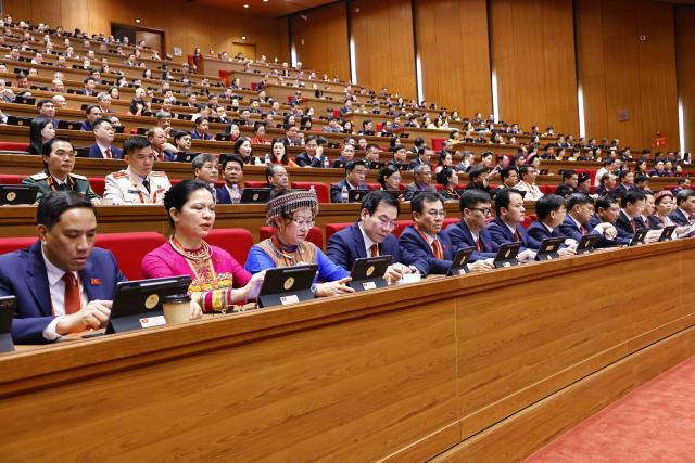 (260120) -- HANOI, Jan. 20, 2026 (Xinhua) -- The Communist Party of Vietnam (CPV) opens its 14th National Congress at the National Convention Center in the capital city of Hanoi, Vietnam, on Jan. 20, 2026. (VNA via Xinhua)