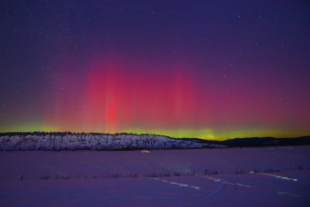 (260121) -- HARBIN, Jan. 21, 2026 (Xinhua) -- This photo taken on Jan. 20, 2026 shows the aurora observed from Beiji Village of Mohe, northeast China's Heilongjiang Province. (Photo by Guo Xinyu/Xinhua)