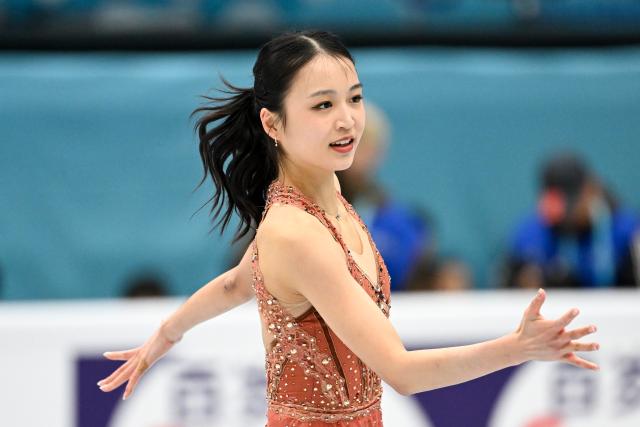 (260122) -- BEIJING, Jan. 22, 2026 (Xinhua) -- Zhu Yi of China performs during the women's short program at the ISU Four Continents Figure Skating Championships in Beijing, China, Jan. 22, 2026. (Xinhua/Ju Huanzong)