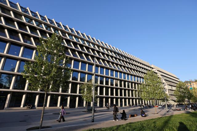 (260124) -- MILAN, Jan. 24, 2026 (Xinhua) -- This photo taken on April 11, 2025 shows the Microsoft Italia in Milan, Italy. The 2026 Milan-Cortina Olympic Winter Games will run from February 6 to 22. (Xinhua/Li Jing)