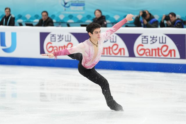 (260124) -- BEIJING, Jan. 24, 2026 (Xinhua) -- Jacob Sanchez of the United States competes during the men's short program at the ISU Four Continents Figure Skating Championships in Beijing, China, Jan. 24, 2026. (Xinhua/Xie Han)