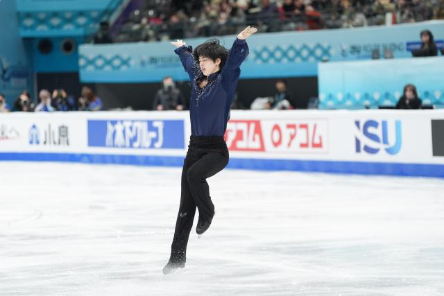 (260124) -- BEIJING, Jan. 24, 2026 (Xinhua) -- Cha Junhwan of South Korea competes during the men's short program at the ISU Four Continents Figure Skating Championships in Beijing, China, Jan. 24, 2026. (Xinhua/Xie Han)