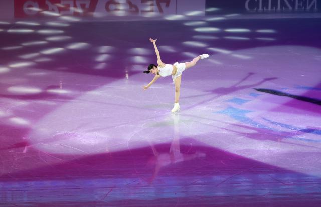 (260125) -- BEIJING, Jan. 25, 2026 (Xinhua) -- Lee Haein of South Korea performs during the gala exhibition at the ISU Four Continents Figure Skating Championships in Beijing, China, Jan. 25, 2026. (Xinhua/Zhang Chenlin)