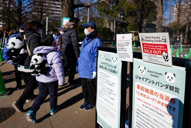 (260125) -- TOKYO, Jan. 25, 2026 (Xinhua) -- Visitors are on their way to view giant pandas at Ueno Zoo in Tokyo, Japan, Jan. 25, 2026. Giant pandas Xiao Xiao and Lei Lei, currently residing at a zoo in Tokyo, will depart for China on Jan. 27, marking the first time in about half a century that Japan will be without any pandas, local media reported. (Xinhua/Jia Haocheng)