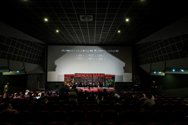 (260127) -- BUDAPEST, Jan. 27, 2026 (Xinhua) -- This photo taken on Jan. 26, 2026 shows a press conference of the film "Silent Friend" before its premiere in Budapest, Hungary. (Photo by David Balogh/Xinhua)