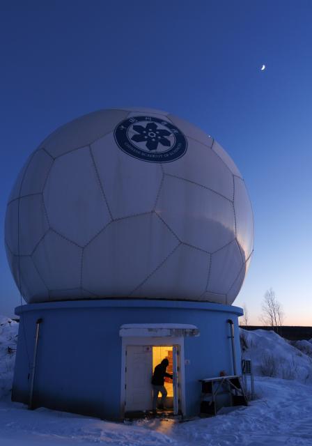 (260128) -- MOHE, Jan. 28, 2026 (Xinhua) -- Assistant Engineer Tian Dong enters the antenna radome pedestal as he prepares to maintain the satellite data receiving system at the Mohe Station of the China Remote Sensing Satellite Ground Station in Mohe, northeast China's Heilongjiang Province, on Jan. 24, 2026.
  The Mohe Station of the China Remote Sensing Satellite Ground Station is China's northernmost satellite data receiving station. Normally the facility has only one staff member on duty, but as the Spring Festival approaches, four of its staff members have gathered in severe cold weather to conduct thorough winter inspections and maintenance.
  Developed by the Aerospace Information Research Institute under the Chinese Academy of Sciences, the Mohe Station commenced operations on Dec. 12, 2025.
  Located in Mohe, China's northernmost city in Heilongjiang Province, the station is designed to autonomously receive satellite data. It is now tasked with receiving data from 25 national land observation satellites, the institute said.
  The Mohe station boasts a maximum channel downlink data rate of 2 gigabits per second and can transmit the received data in real time. Leveraging its high-latitude geographical advantage, the station can extend the daily receiving time window for polar-orbiting satellites by over 20 percent. (Xinhua/Jin Liwang)