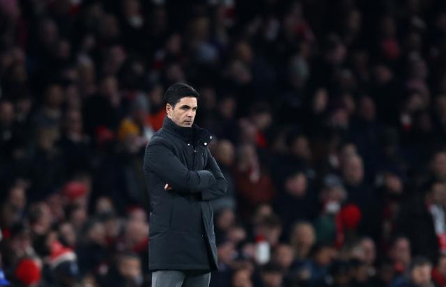 (260129) -- LONDON, Jan. 29, 2026 (Xinhua) -- Arsenal's head coach Mikel Arteta reacts during the UEFA Champions League football match between Arsenal and Kairat Almaty in London, Britain, Jan. 28, 2026. (Xinhua/Li Ying)