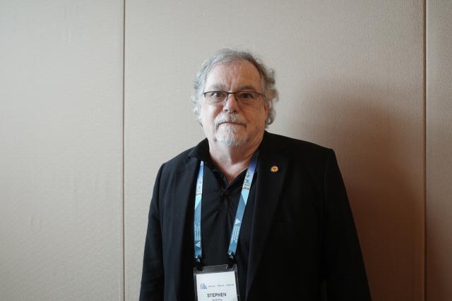 (260129) -- SINGAPORE, Jan. 29, 2026 (Xinhua) -- Stephen Smith, president of the Association for the Advancement of Artificial Intelligence (AAAI) and a research professor at Carnegie Mellon University, is pictured during an interview with Xinhua in Singapore, on Jan. 25, 2026.
  TO GO WITH "Interview: AI needs lifelong learning, says senior expert" (Xinhua/Shu Chang)