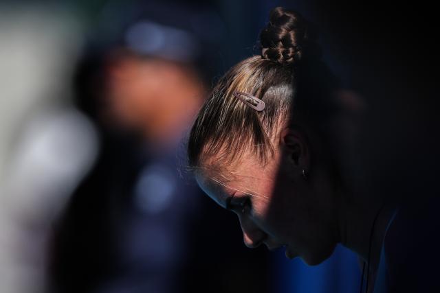 (260129) -- MANILA, Jan. 29, 2026 (Xinhua) -- Tatiana Prozorova is seen during the women's singles quarterfinal match between Tatiana Prozorova of Russia and Sofia Costoulas of Belgium at the WTA Philippine Women's Open in Manila, the Philippines, Jan. 29, 2026. (Xinhua/Rouelle Umali)