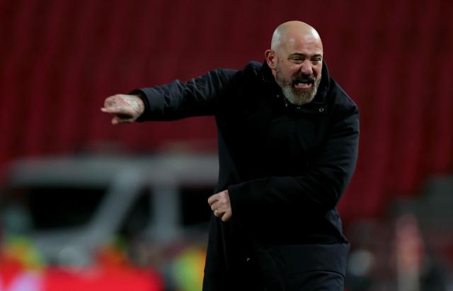 (260130) -- BELGRADE, Jan. 30, 2026 (Xinhua) -- Crvena Zvezda's head coach Dejan Stankovic reacts during the UEFA Europa League football match between Crvena Zvezda and Celta Vigo in Belgrade, Serbia, on Jan. 29, 2026. (Photo by Predrag Milosavljevic/Xinhua)