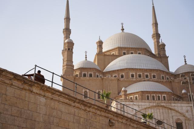 (260130) -- CAIRO, Jan. 30, 2026 (Xinhua) -- Photo taken on Jan. 30, 2026 shows a view of the Mosque of Muhammad Ali inside the Saladin Citadel, Cairo, Egypt. (Xinhua/Zhang Haobo)